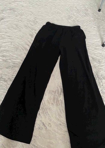 m Beden Stradivarius siyah keten pantolon