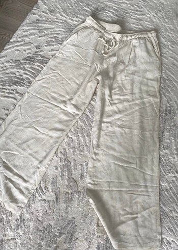 xs Beden Stradivarius bej krem keten pantolon