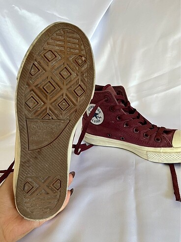 37 Beden bordo Renk orjinal bordo converse
