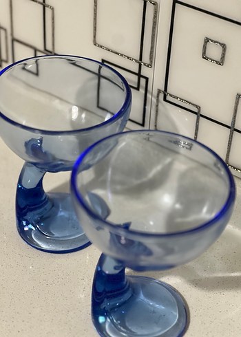 Koyu Mavi Cam Kase - Görsel 2