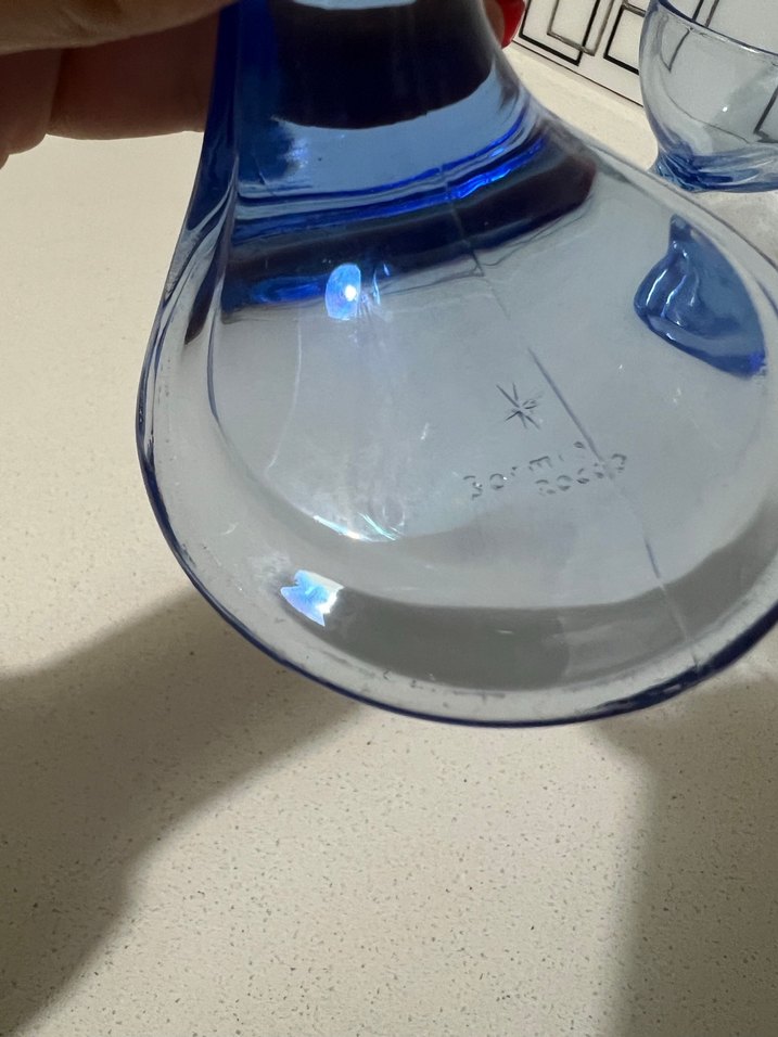 Koyu Mavi Cam Kase - Görsel 4