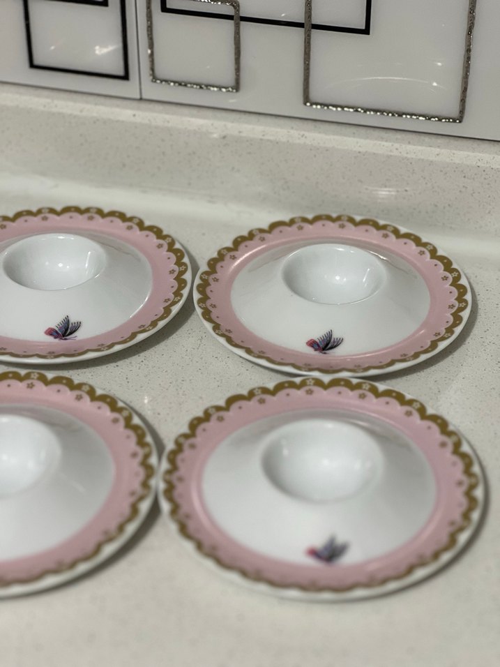 Pembe Pastel Yumurta Kasesi Seti - Görsel 3