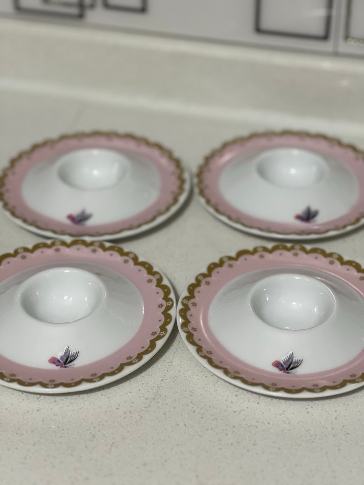 Pembe Pastel Yumurta Kasesi Seti - Görsel 2