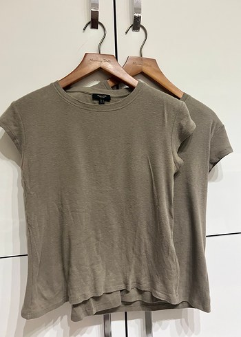 Bej Kısa Kollu Kadın Tişört - Görsel 3