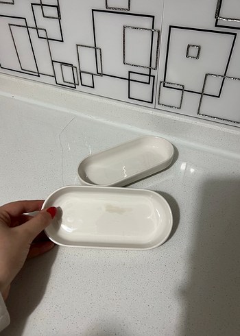 Beyaz Seramik Tabak Seti - Görsel 3