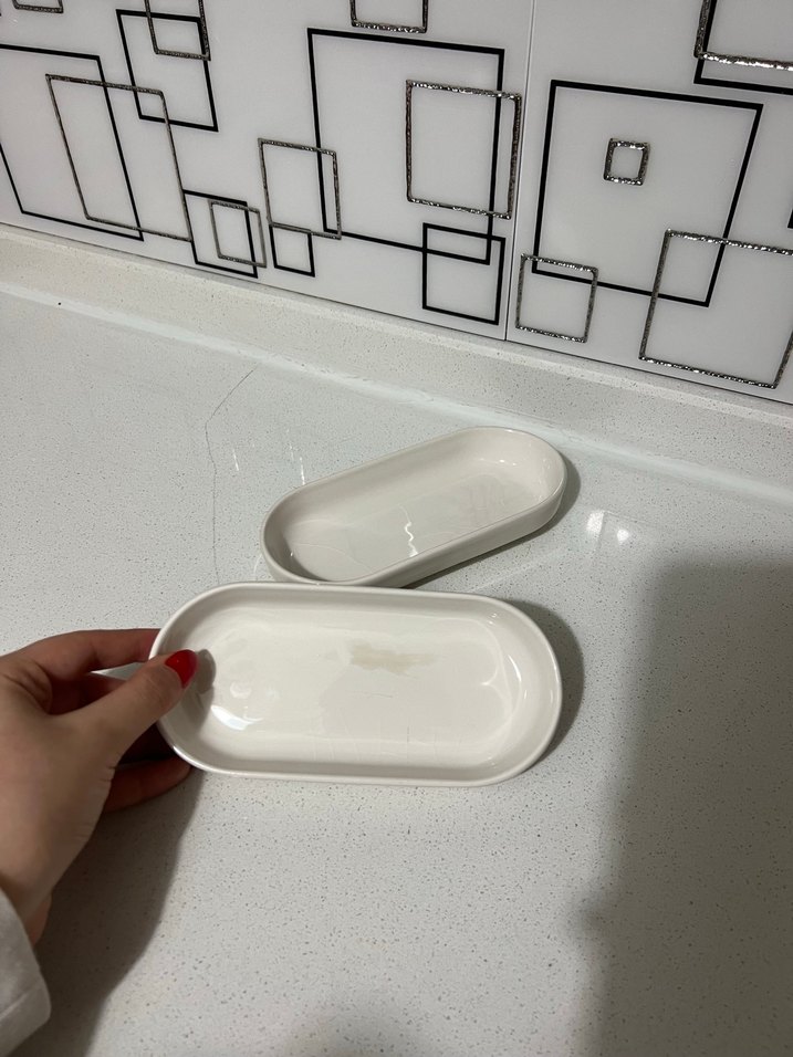 Beyaz Seramik Tabak Seti - Görsel 3