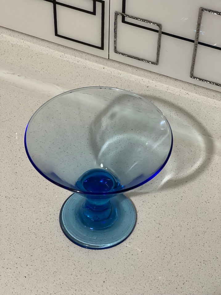 Koyu Mavi Cam Kadeh - Görsel 2