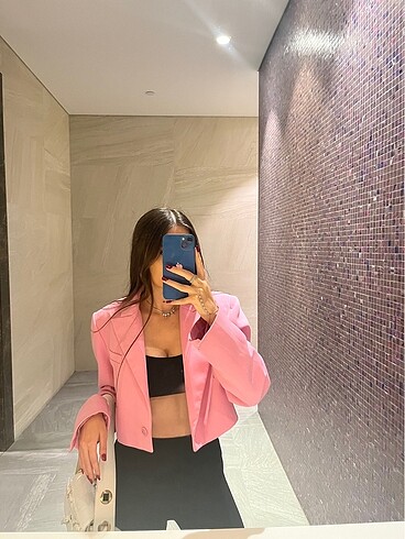 pembe blazer ceket