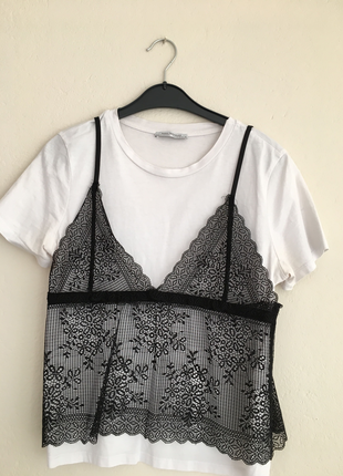 Zara Tüllü tshirt