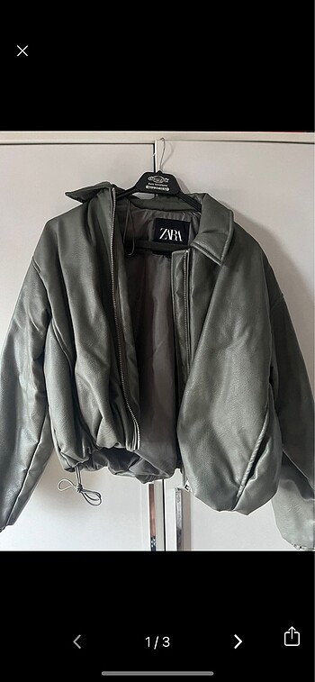 Oversize deri ceket