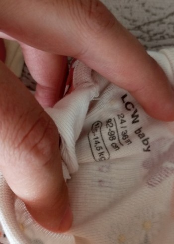 LC Waikiki Kız Çocuk Beyaz Baskılı Fermuarlı Pamuklu Uyku Tulumu
