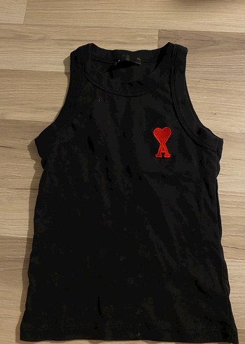 xs Beden Siyah Baskılı Kolsuz Atlet