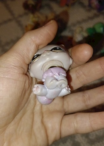  Beden Pastel Beyaz Sevimli Kedi Figürü