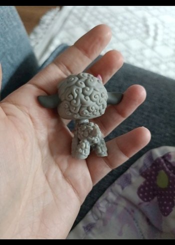 Beden Gri Sevimli Kuzu Figürü