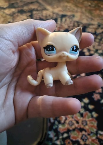  Pastel Renkli Beyaz Kedi Figür