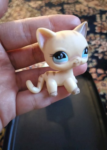 Pastel Renkli Beyaz Kedi Figür
