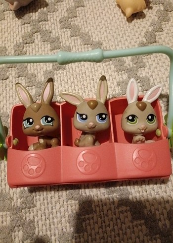  Pastel Kahverengi Tavşan Figür Oyuncak Seti
