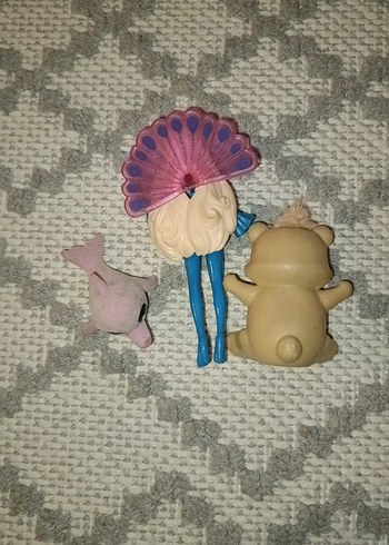 Beden Pastel Mavi Bebek ve Hayvan Figürleri