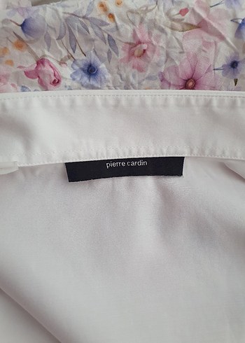 Pierre Cardin Beyaz Düğmeli Pamuklu Kadın Gömlek