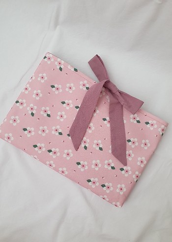 Diğer Çiçek desenli pembe kadın tablet çantası