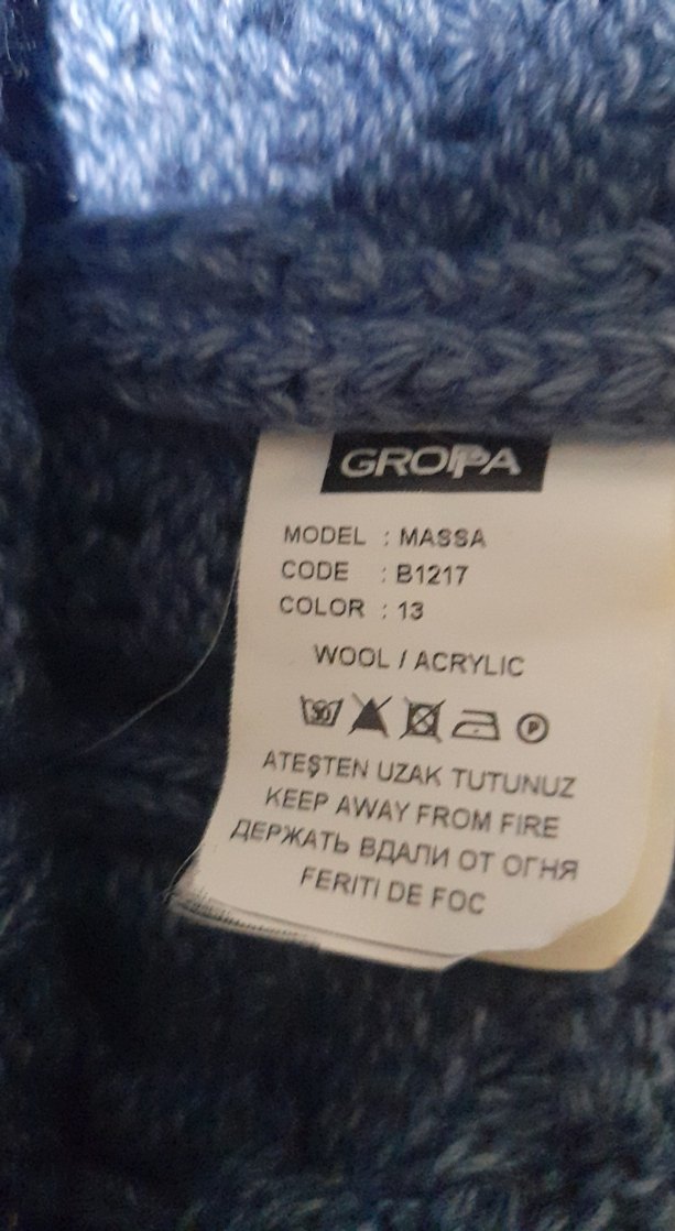 Örgü Bohem Kadın Bere Mavi - Görsel 2