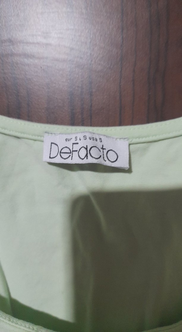 Pamuklu Yeşil Mini Crop Top - Görsel 2