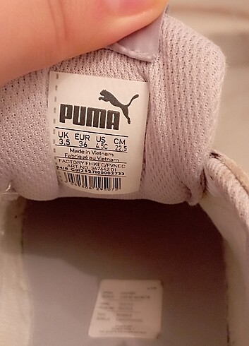 36 Beden beyaz Renk puma ayakkabı