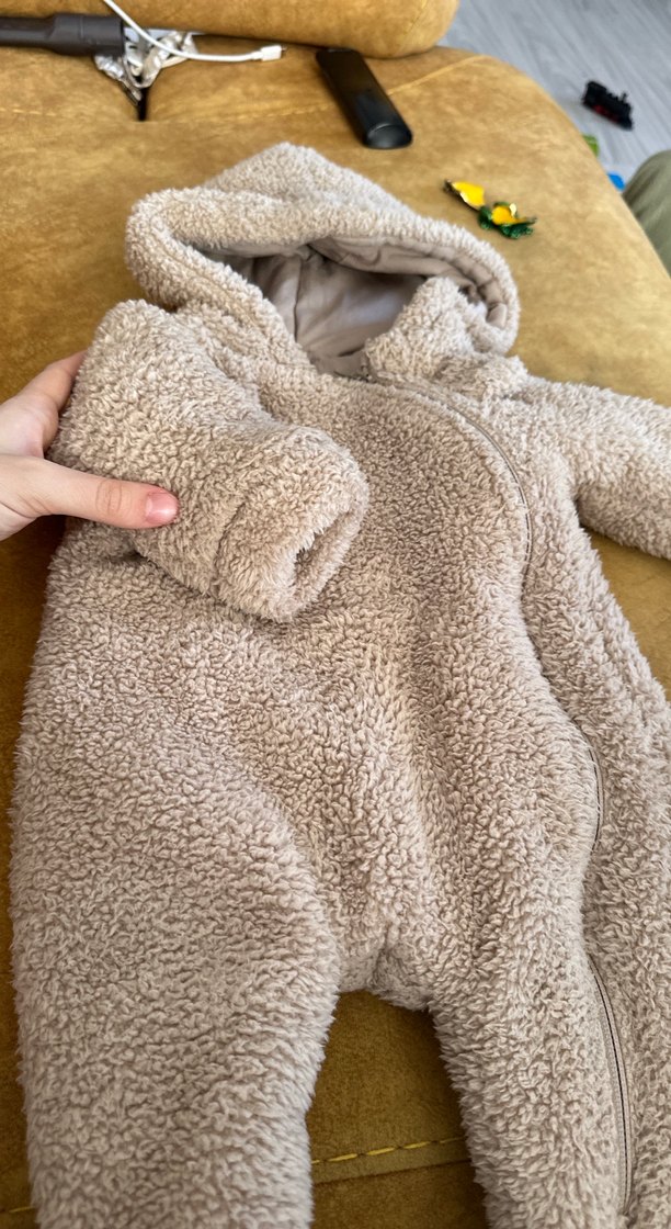 Gri Bebek Erkek Peluş Tulum - Görsel 3