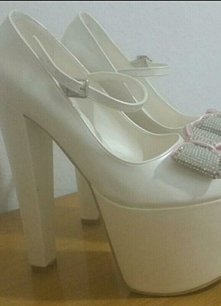 Aysira GELİN AYAKKABISI 18 CM TOPUKLU PLATFORM 