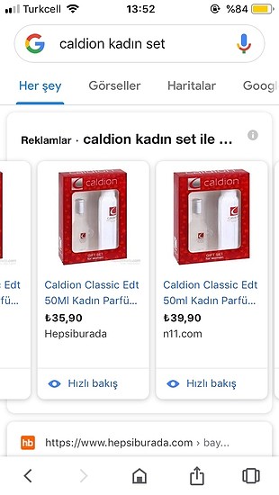  Beden Renk Caldion kadın parfüm deodorant set