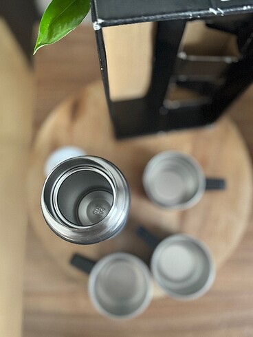 3 bardaklı çelik termos - Görsel 5