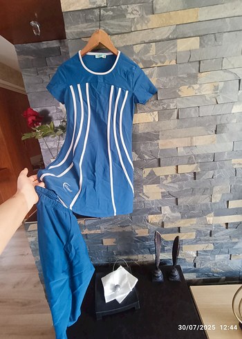 Mavi Drapeli Hamile Spor Tunik
