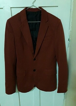38 Beden kırmızı Renk Zara kiremit rengi Erkek ceketi