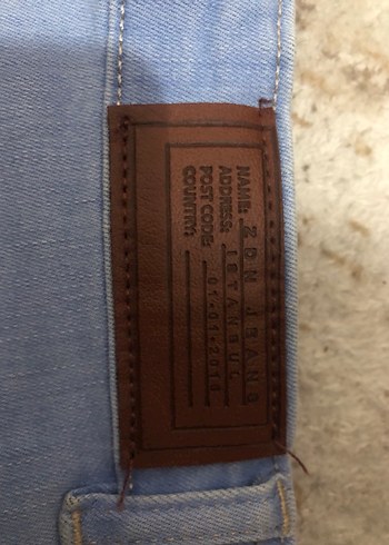 Kadın Mavi Mini Kot Şort - Görsel 3