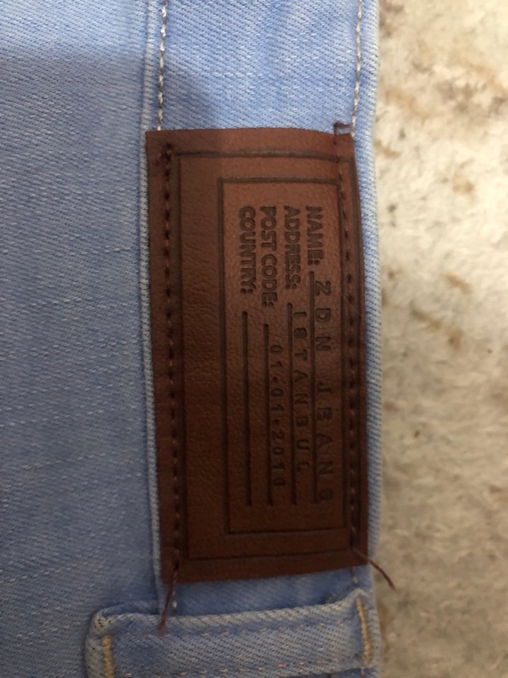 Kadın Mavi Mini Kot Şort - Görsel 3