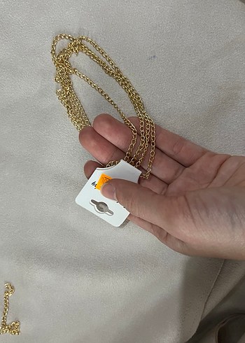 1m Kolye Zinciri Altın Renk - Görsel 2