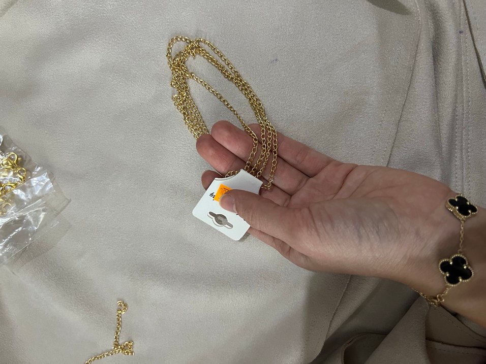 1m Kolye Zinciri Altın Renk - Görsel 2