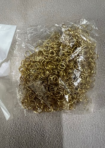 Parlak Altın Tırnak Süsü Halkaları - Görsel 3