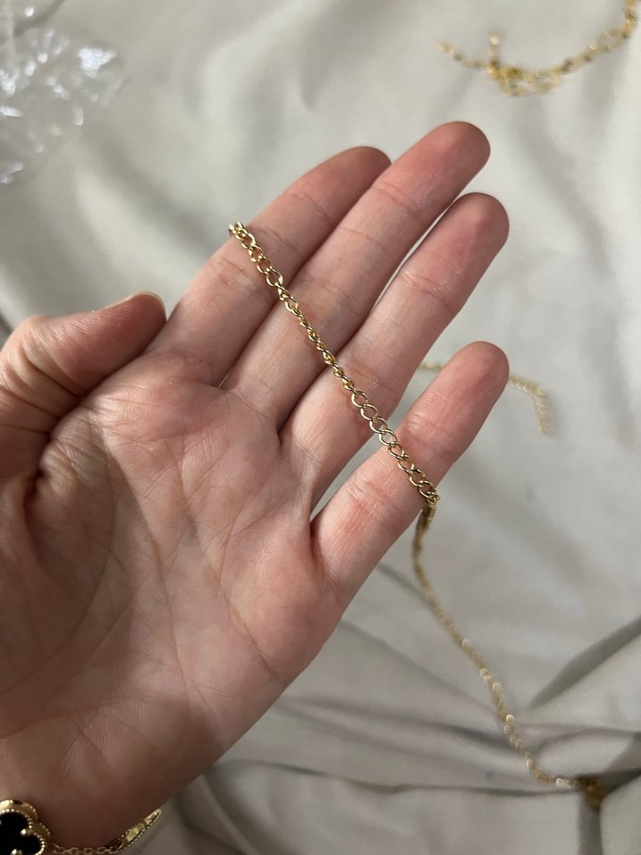 Altın Renk Kadın zincir - Görsel 2