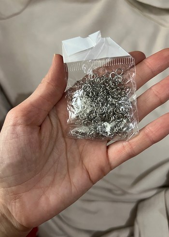 Gri Metal Tırnak Süsü Halkaları - Görsel 3