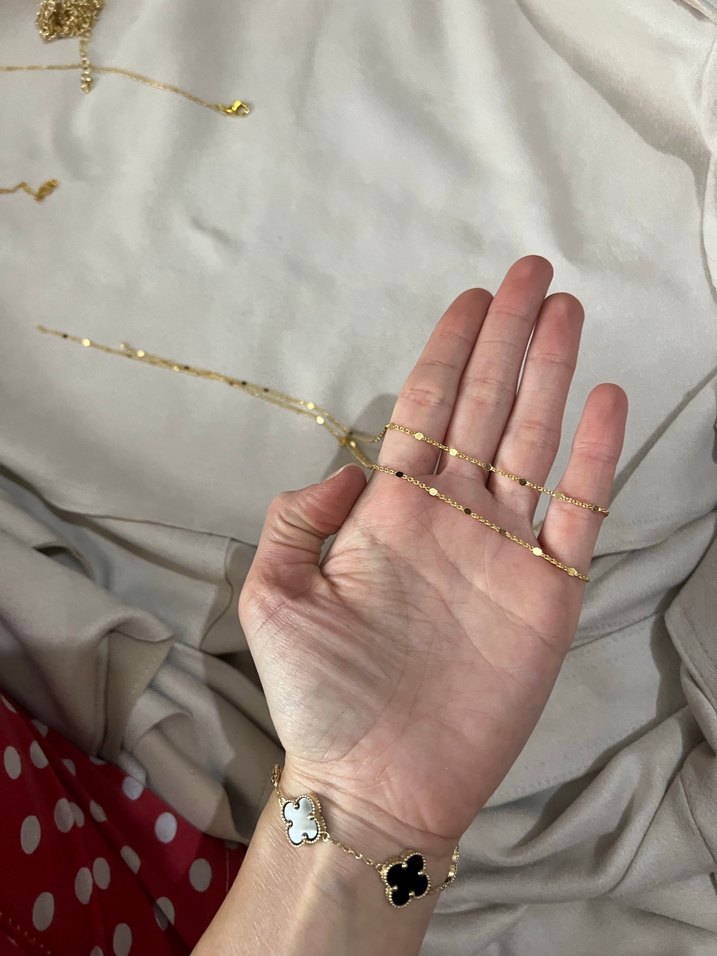 Parlak Altın 2 adet Zincir - Görsel 2