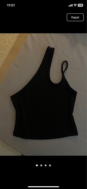 bershka tek omuz crop