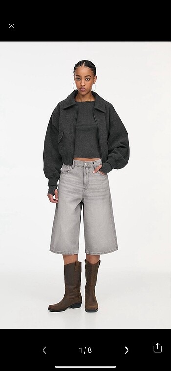 Pull Bear denim jorts, şortolon, bermuda