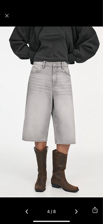 l Beden Pull Bear denim jorts, şortolon, bermuda