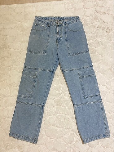 Ragged Buz Mavisi Kargo Baggy Jean