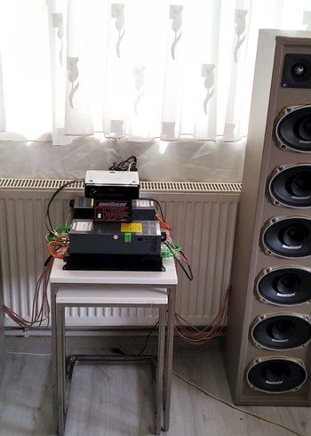 Diğer Oto ses sistemi ev tipi 2400 rms gerçek ses değeri