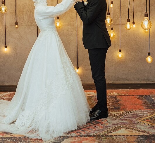 36 beden vintage gelinlik - Görsel 5