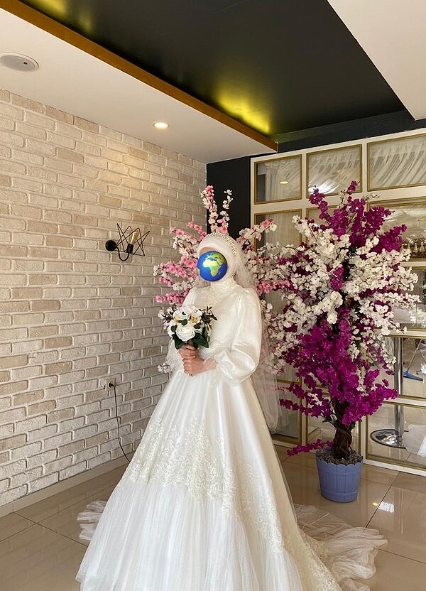 36 beden vintage gelinlik - Görsel 3