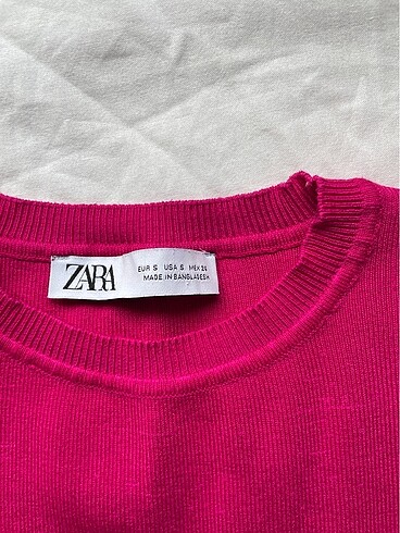 s Beden pembe Renk zara triko crop