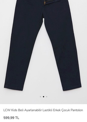 Erkek Çocuk Lacivert Kemerli Kot Pantolon - Görsel 7